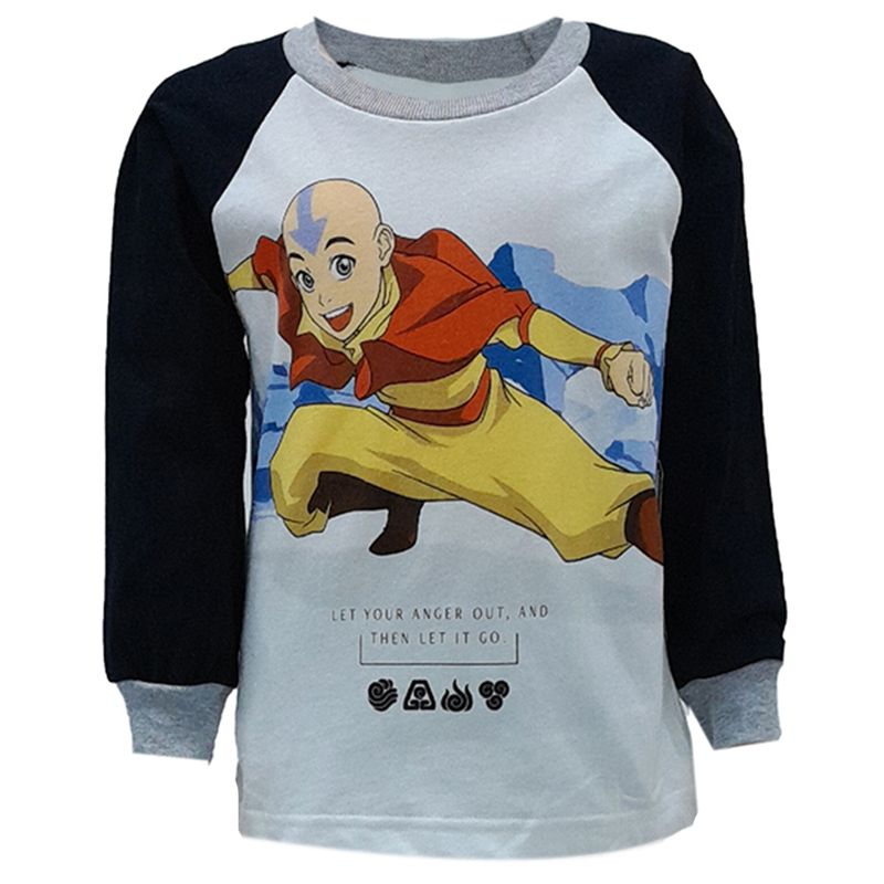 Pijama-2-piezas-multicolor-con-estampado-de-avatar-para-niño