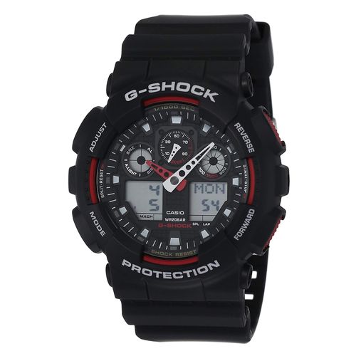 Reloj análogo Casio caucho negro para hombre