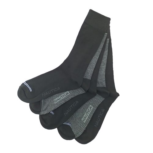 Pack de 5 pares de calcetines Nautica crew multicolor para hombre