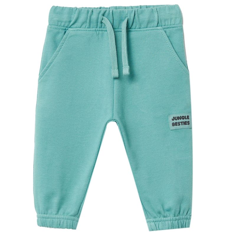 Jogger-verde-solido-para-bebe-niño