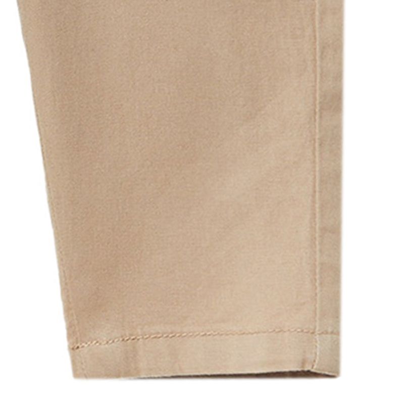 Pantalon-beige-solido-para-bebe-niño
