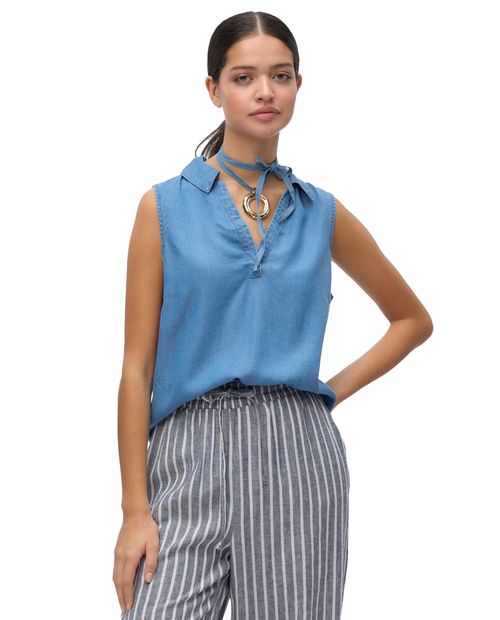 Blusa Vero Moda camisera sin mangas para mujer