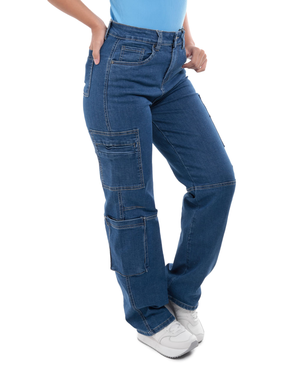 Pantalon Cargo Femme Jus D'Orange - Taille 38, Noir - Occasion Très Bon État - Style Décontracté Voyage