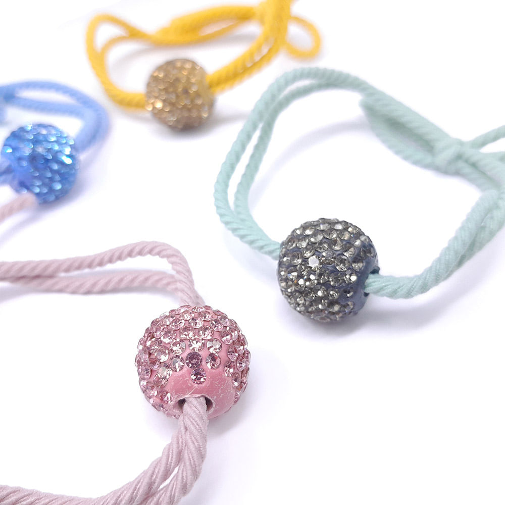 Set de 4 colas multicolor para mujer - Siman El Salvador