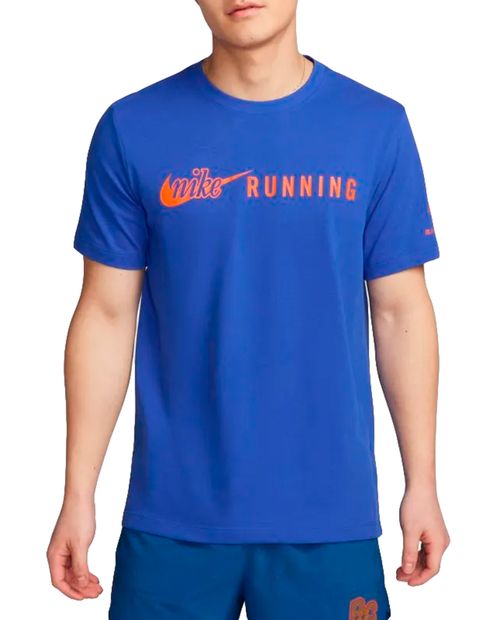 Camiseta deportiva Nike azul para hombre