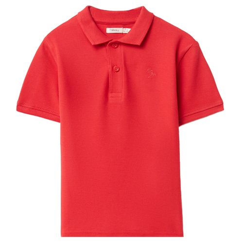 Camisa roja sólido para niño