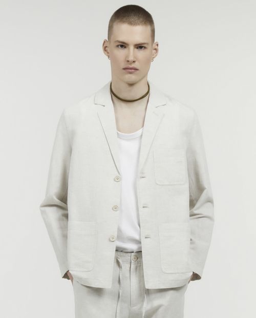 Sfera Chaqueta casual beige heather para hombre