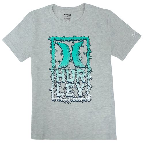 Camiseta gris con estampado para niño