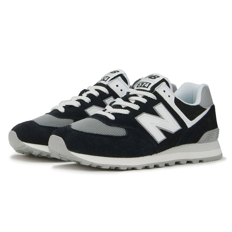 Zapato New Balance 574 deportivo casual gris negro para hombre