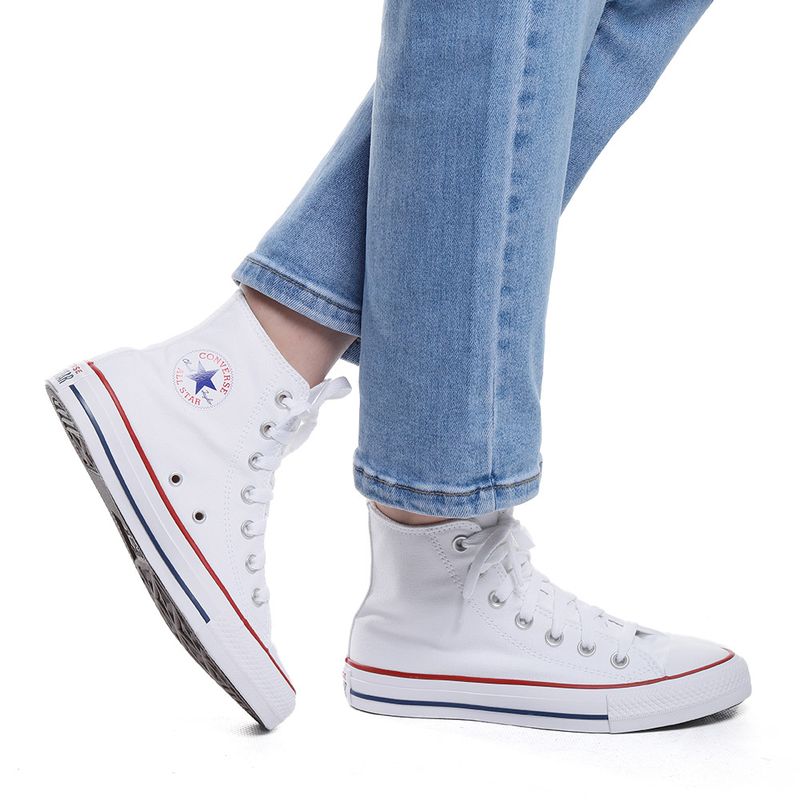 Zapato deportivo casual Converse Chuck Taylor All Star color blanco para mujer