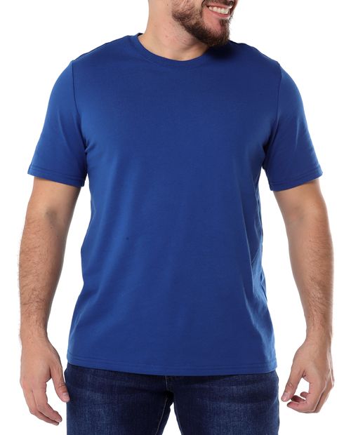 Camiseta cuello redondo navy para hombre
