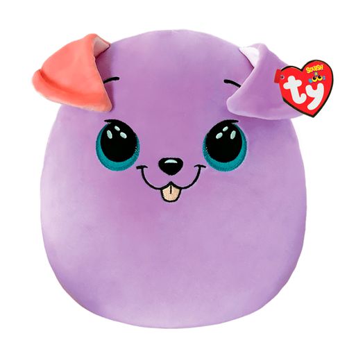 Ty squishaboos bitsy perro púrpura 10"