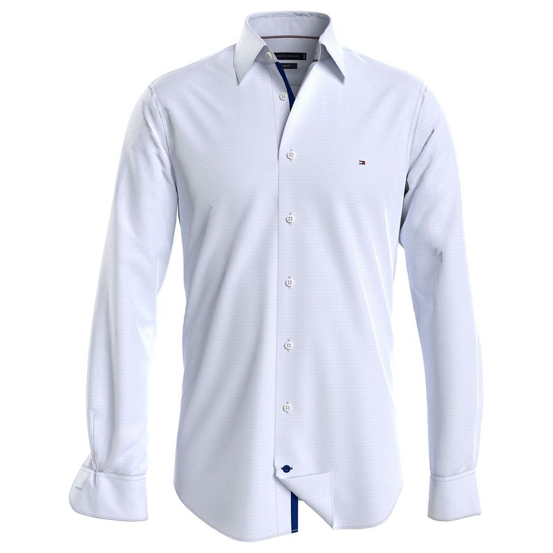 Camisa tommy blanca hombre sale