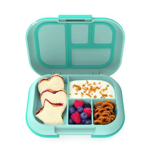 Depósito de cuatro compartimientos para comida con bolsa de hielo extraíble