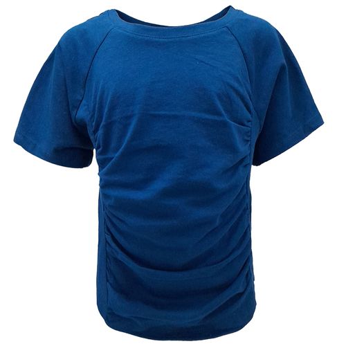 Blusa azul sólido para niña