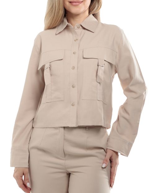 Chaqueta Unexpected beige para mujer