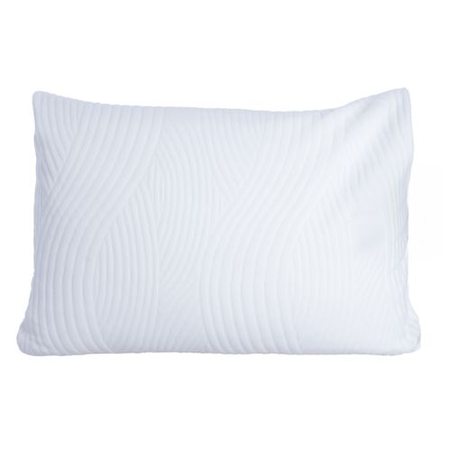 Almohada de microgel semi firme sleep essentials