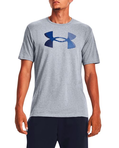 Camiseta deportiva gris estampada Under Armour para hombre