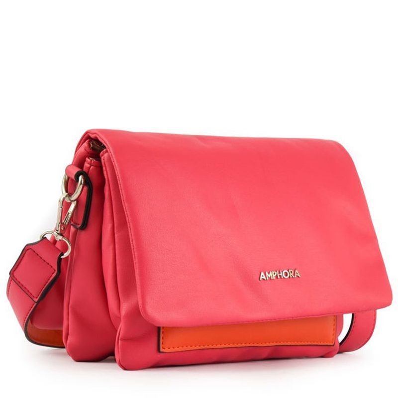 Cartera crossbody Amphora color rosado para mujer