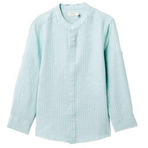 Camisa bicolor a rayas para niño