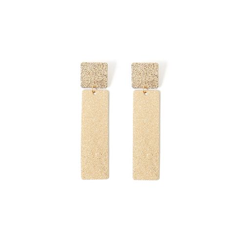 Pendientes largos dorados para mujer