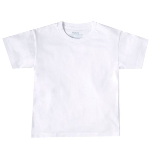 Camiseta blanca sólido para niño
