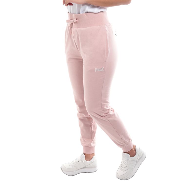 Pantalon largo deportivo Everlast rosado para mujer