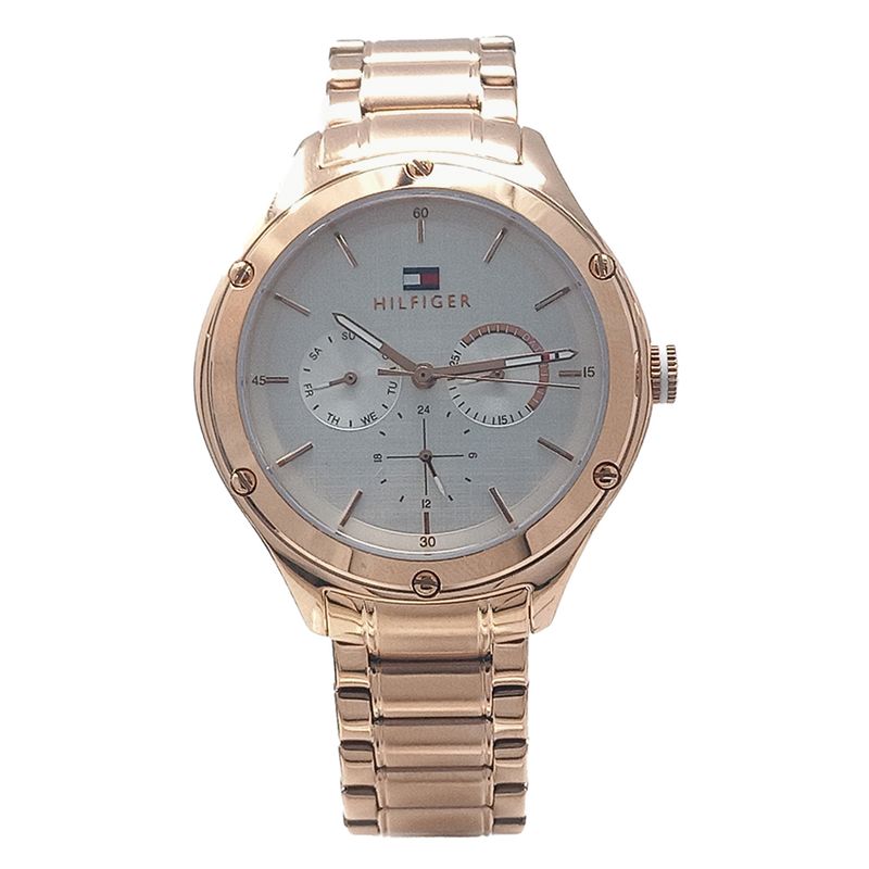 Reloj Tommy Hilfiger analogo metal dorado para dama