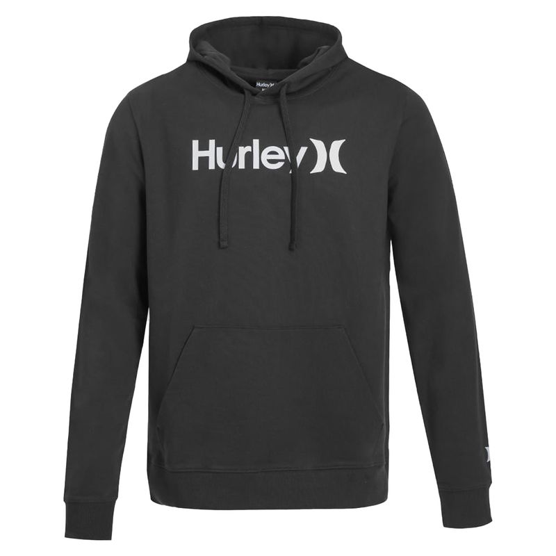 Hurley Sueter hoodie negro estampado para hombre