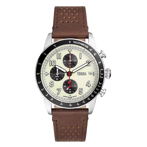 Reloj Fossil análogo cuero café para hombre