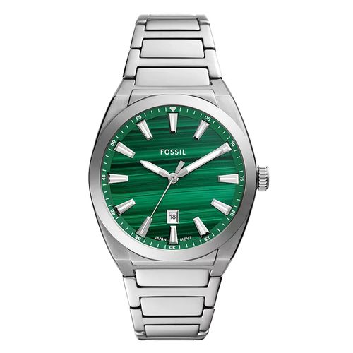 Reloj Fossil análogo metal plateado para hombre