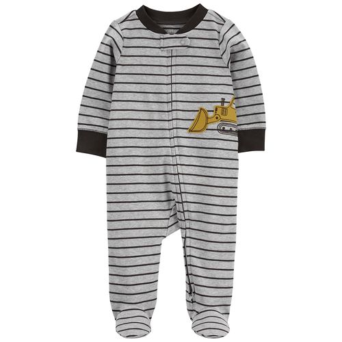 Pijama bicolor a rayas para bebé niño