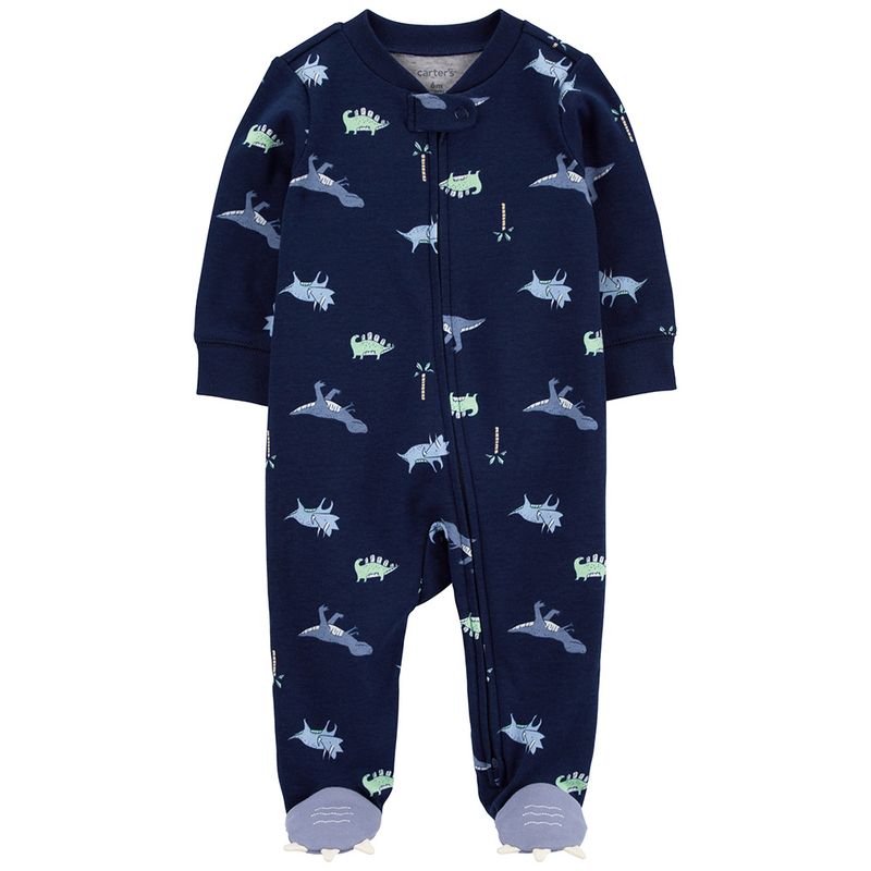 Pijama-azul-con-estampado-de-dinosaurios-para-bebe-niño