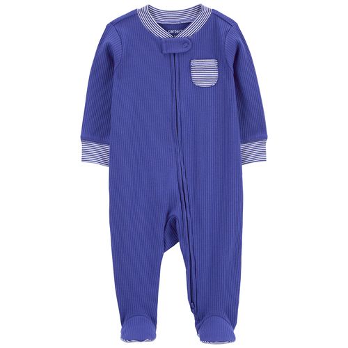 Pijama bicolor a rayas para bebé niño