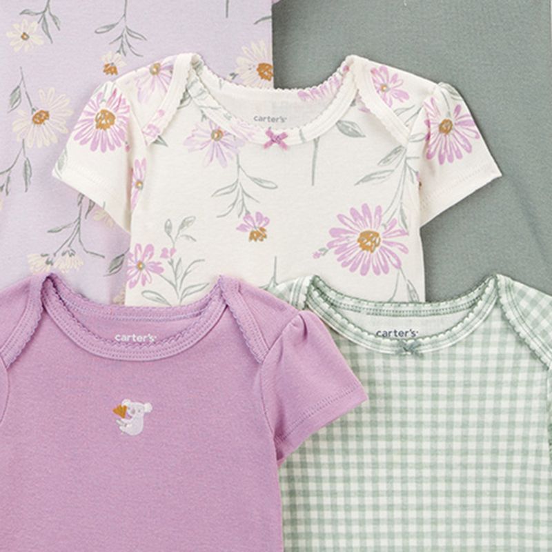 Set-de-5-mamelucos-multicolor-con-estampado-de-flores-para-bebe-niña