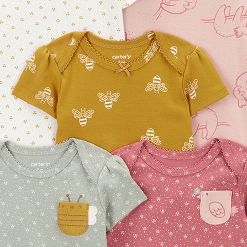 Set-de-5-mamelucos-multicolor-con-estampado-de-flores-para-bebe-niña