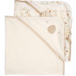 Set-de-2-toallas-beige-con-capucha-para-niño