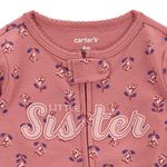 Pijama-rosada-con-estampado-de-flores-para-bebe-niña