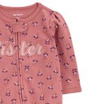 Pijama-rosada-con-estampado-de-flores-para-bebe-niña