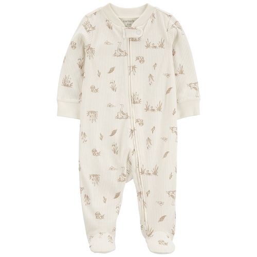 Pijama blanca con estampado para bebé niño