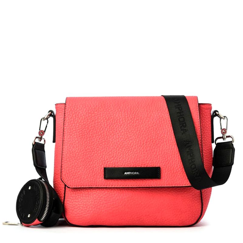 Cartera crossbody Amphora color rosado para mujer