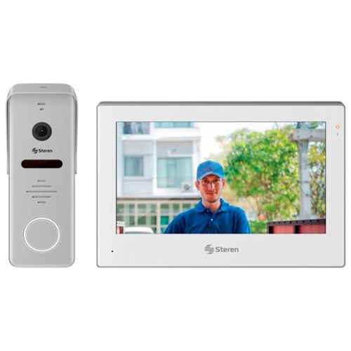 Video timbre Wi-Fi con pantalla touch a color de 7”, compatible con asistentes de voz