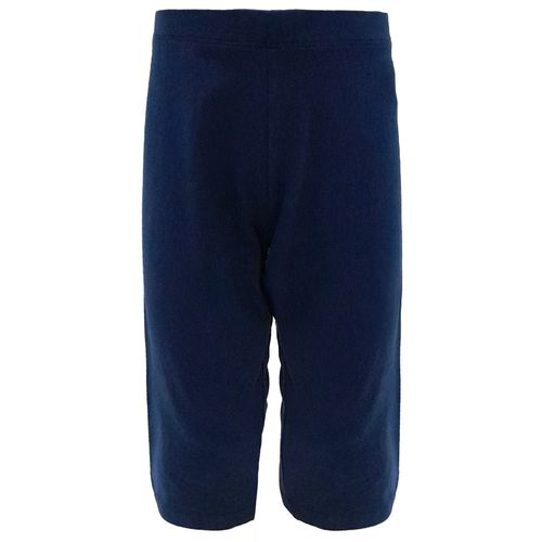 Short azul sólido para niña