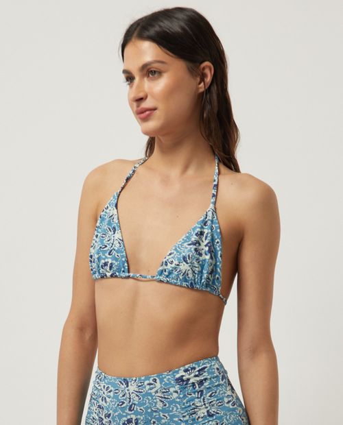 Bikini top Sfera estampado de tirantes para mujer