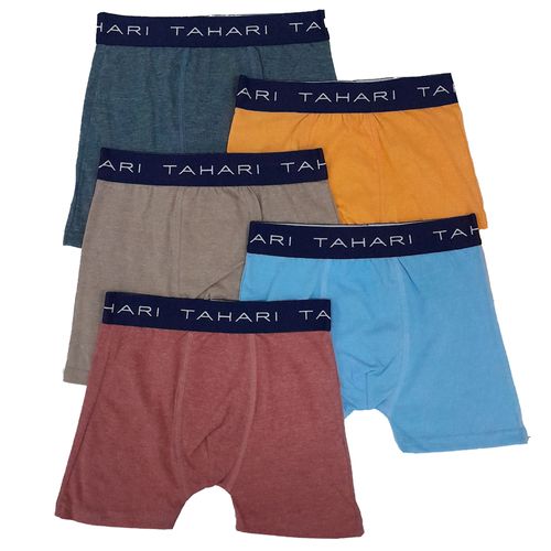 Set de 5 piezas ropa interior multicolor sólido para niño