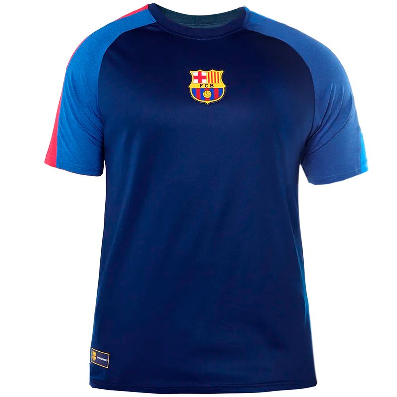 Camiseta deportiva multicolor con estampado del equipo F.C Barcelona para nino