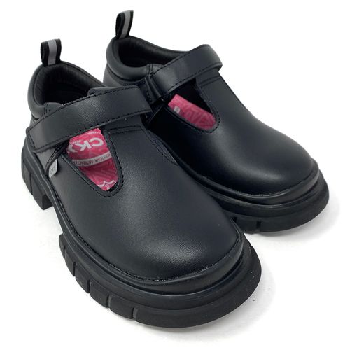 Zapato de vestir escolar Colloky negro para niña