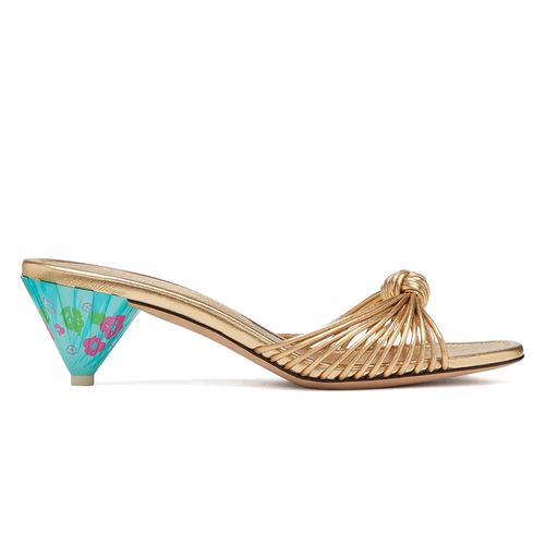 Sandalia casual Kate Spade color dorado para mujer