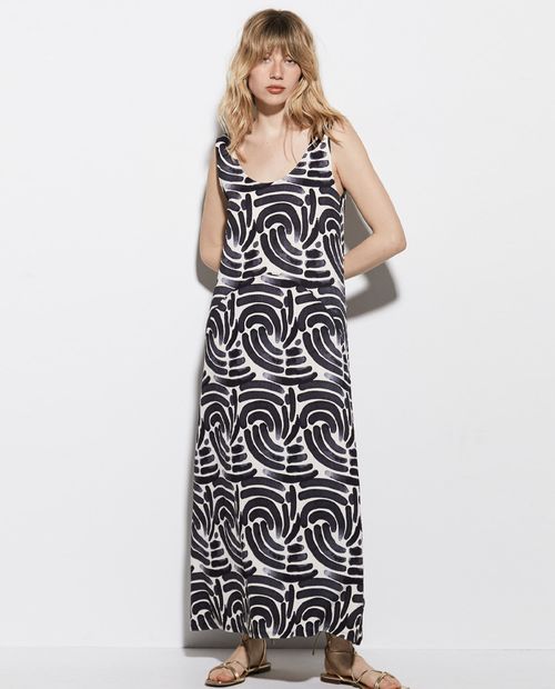 Vestido Sfera maxi estampado de tirantes para mujer