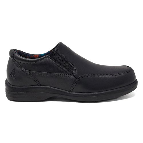 Zapato de vestir escolar Hush Puppies negro para niño